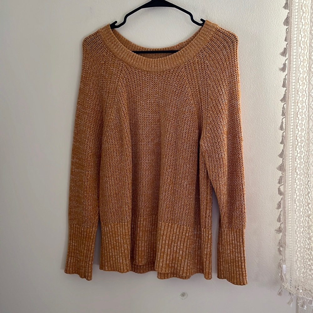beautiful light mustard colored sweater